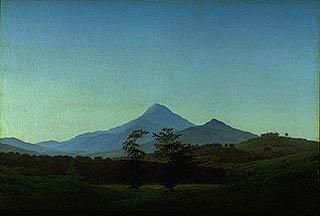 Caspar David Friedrich Bohmische Landschaft oil painting picture
